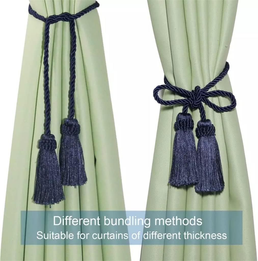 FMURY Tassel Curtain Strap Accessories Curtain Holder Buckle Handmade Rope Tassel Tassel Bandage Home Decor