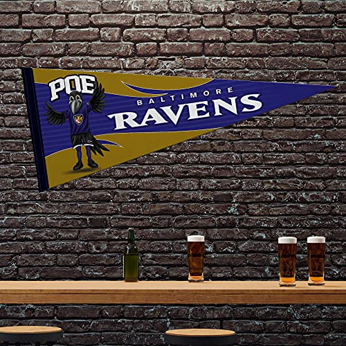 Image of Rico Industries NFL Football Mascot inch 12 inch x 30 inch Felt Wall Decor Pennant - Great for Home /Bed Room /Man Cave Decor