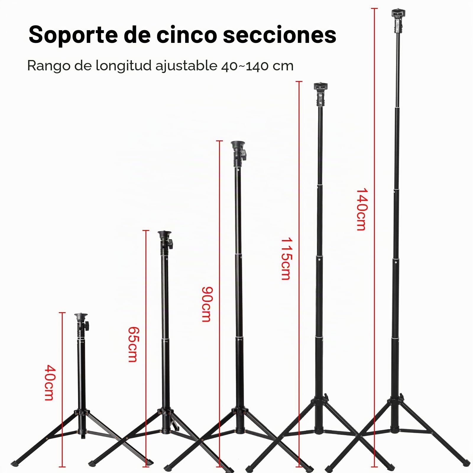 Anillo de luz para selfie de 10 pulgadas con soporte de trípode y soporte para teléfono, iluminación fotográfica, luz LED circular RGB para cámara de maquillaje, YouTube, Tiktok (RGB)
