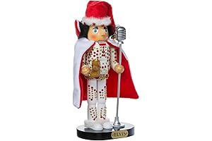 Elvis in White Suit Nutcracker