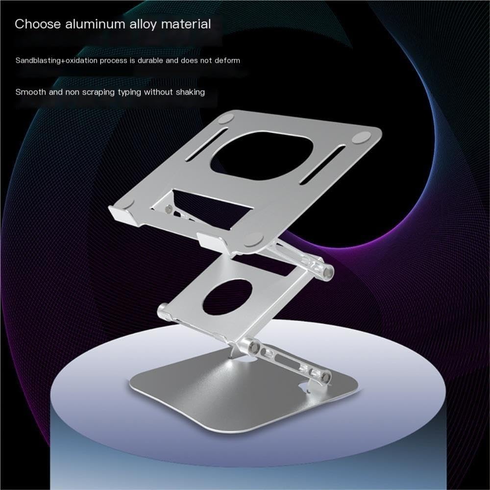Supporto for laptop pieghevole in alluminio Riser di raffreddamento