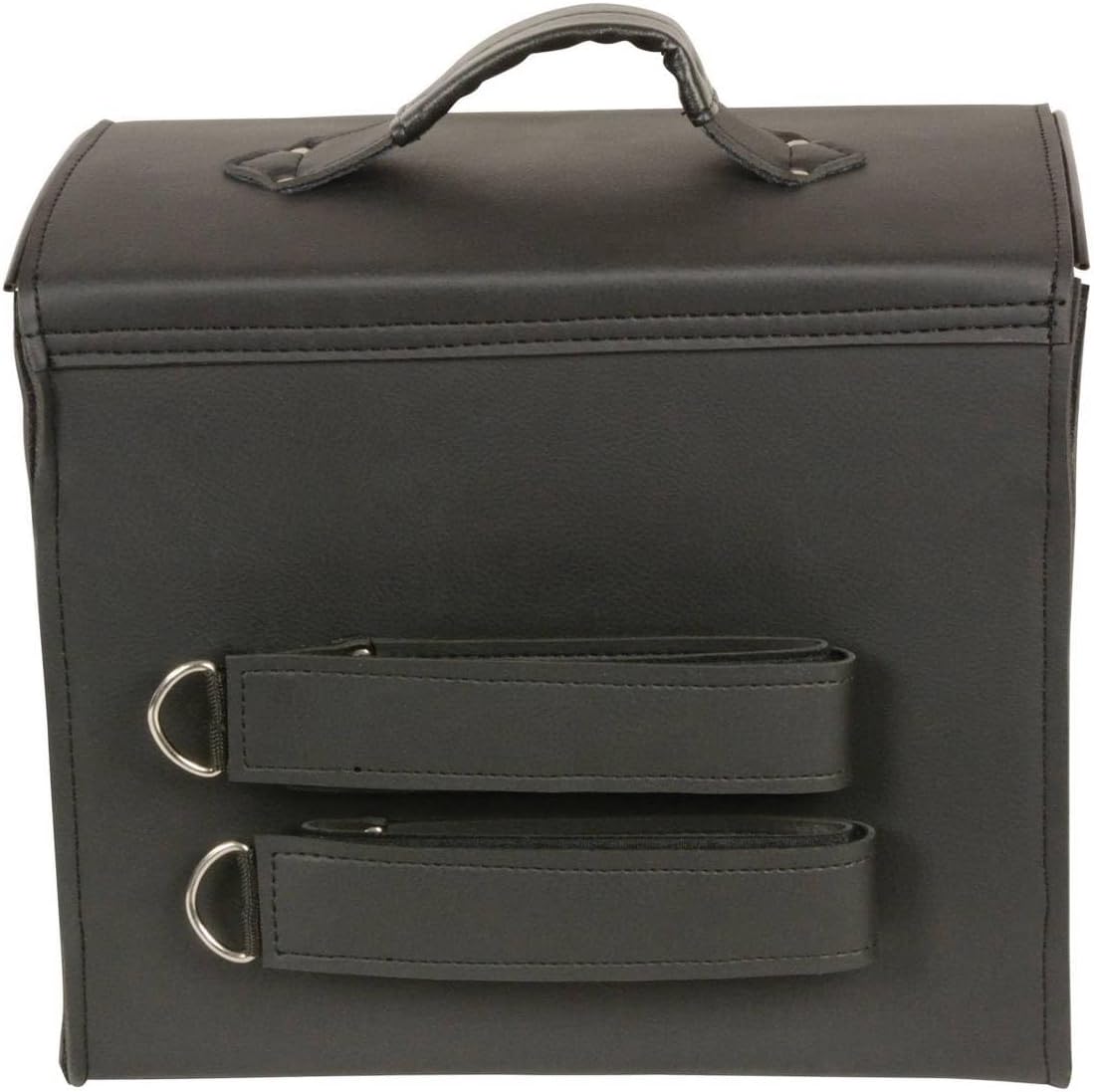 Milwaukee Leather SH618 Medium Black PVC Sissy Bar Motorcycle Bag - Medium