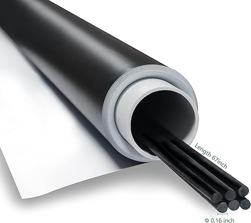 Miniatura 2 de Material de la pantalla del proyector y cinta de fieltro, tela de 69 x 118 pulgadas para bricolaje Max 130 pulgadas 169 con respaldo negro 4K Ultra