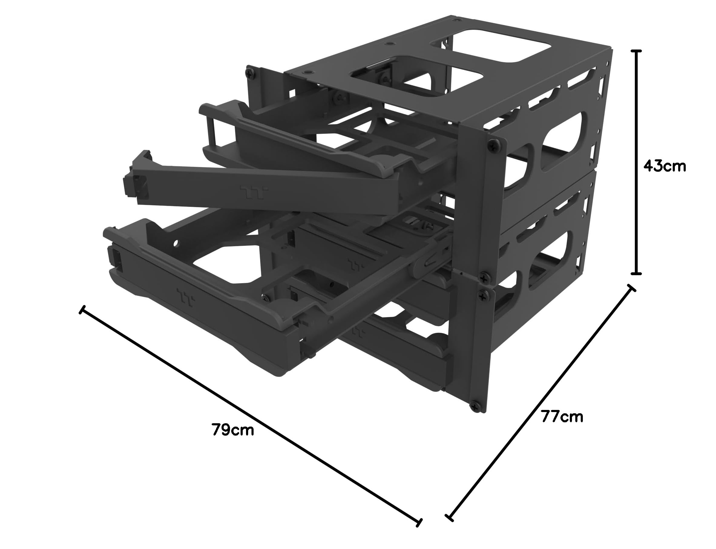 Thermaltake AX700 TG | Super Tower Chassis | Workstation | Server- & KI-Anwendung | Black