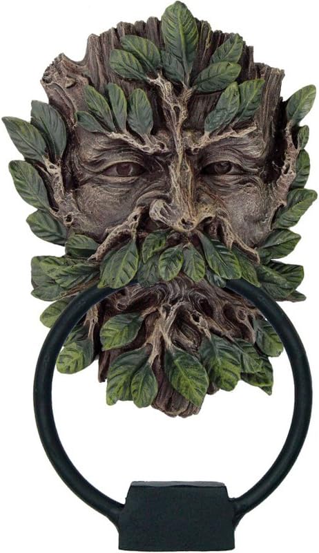Pacific Giftware 7 Inch Greenman Mystic Tree God Door Knocker Resin Statue Figurine