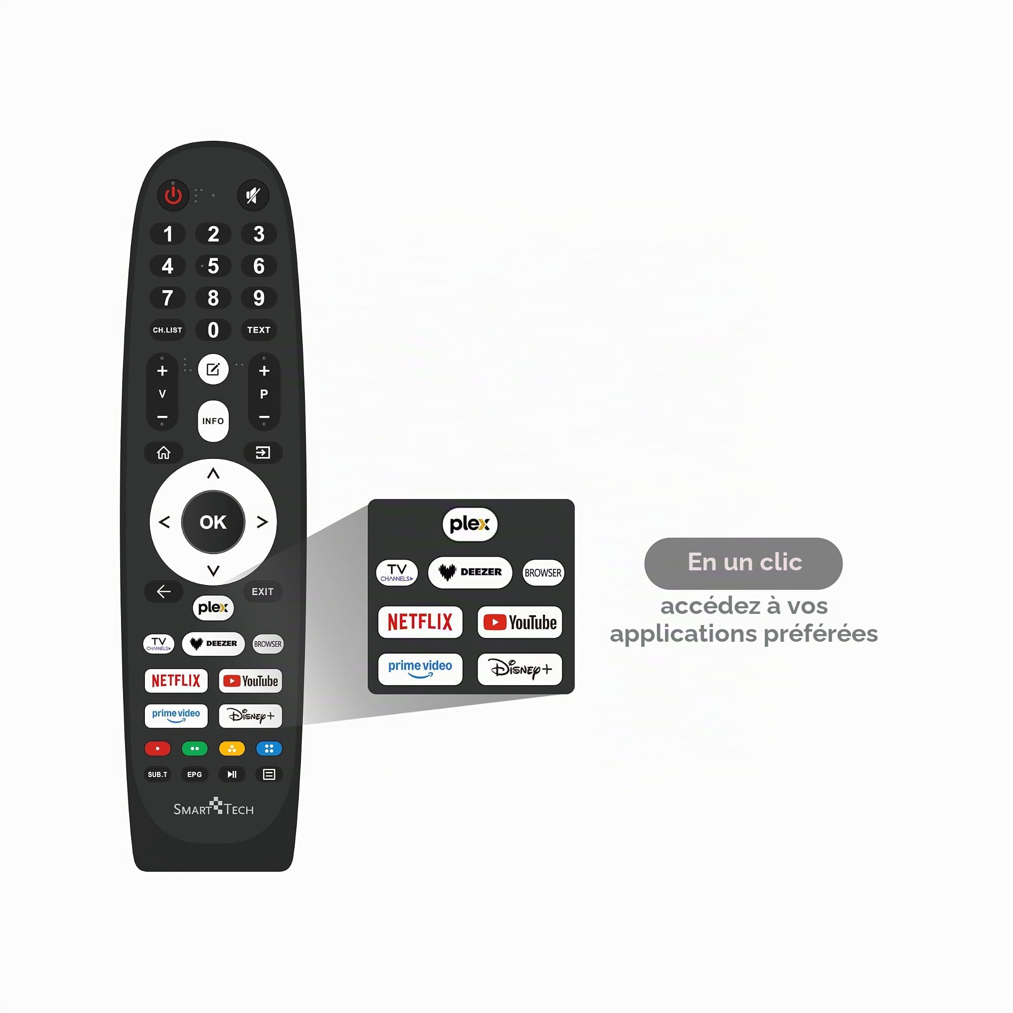 Smart Tech TV QLED 4K UHD 50' (126 cm) 50QV02K VIDAA TV- 3xHDMI - 2xUSB - HDR 10 - Dolby Audio