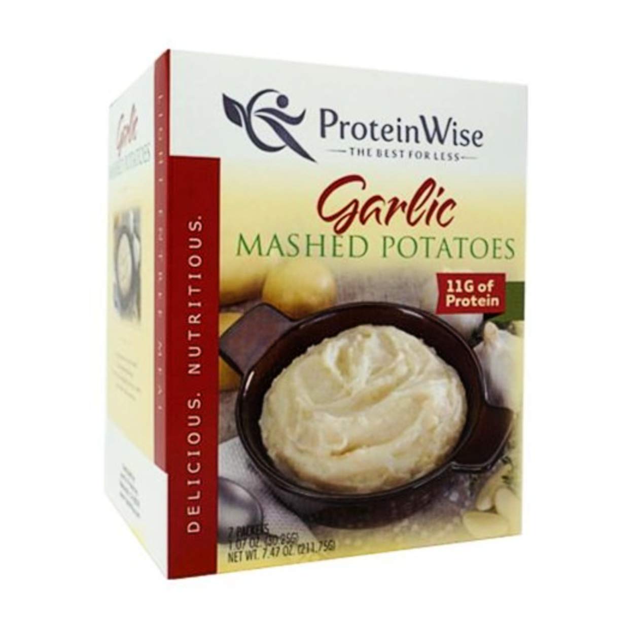 ProteinWise High Protein Garlic Mashed Potatoes, Gluten Free, Aspartame Free