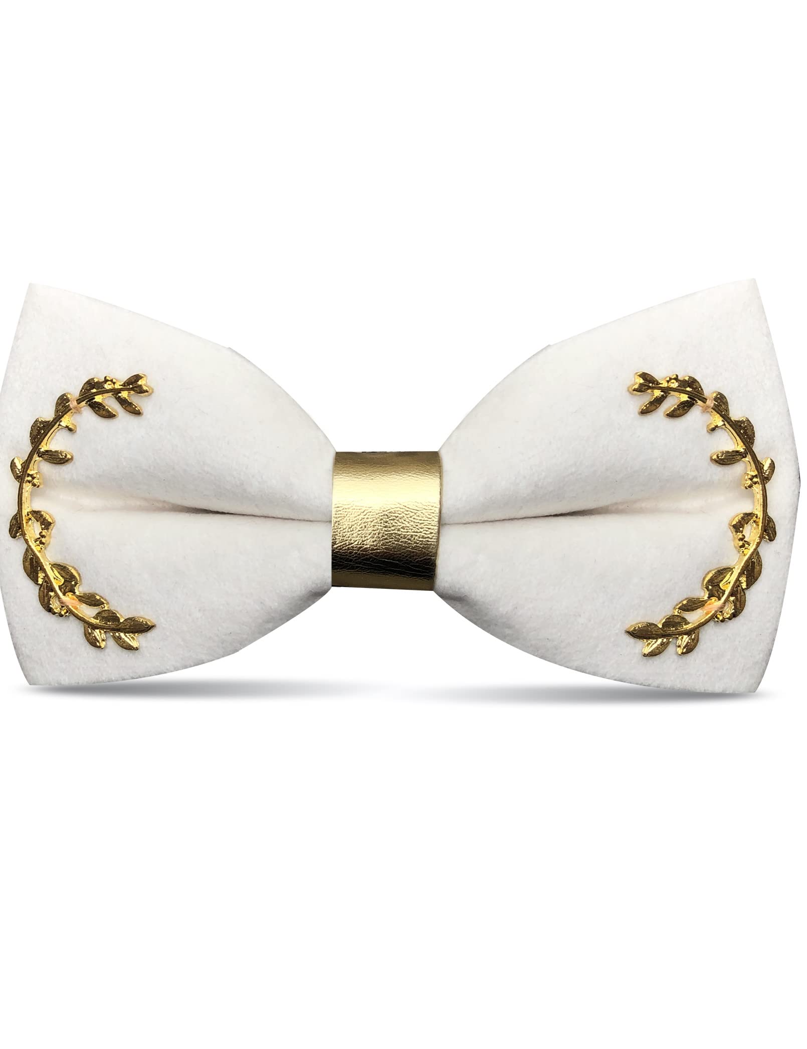 Ausukler Men's Bow Tie with Hook and Loop Adjustable Velvet Bow for Wedding Party Orgy Celebration