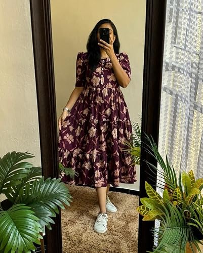 Generic maroon dress – image 2