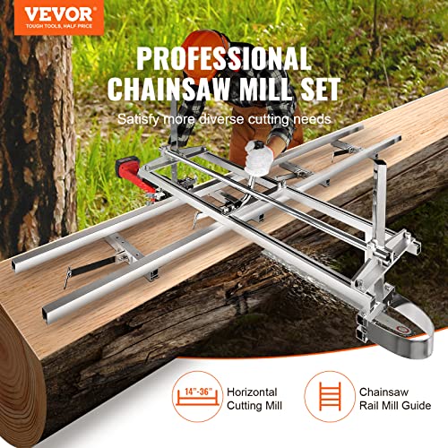 VEVOR Chainsaw Mill with 9ft Rail System