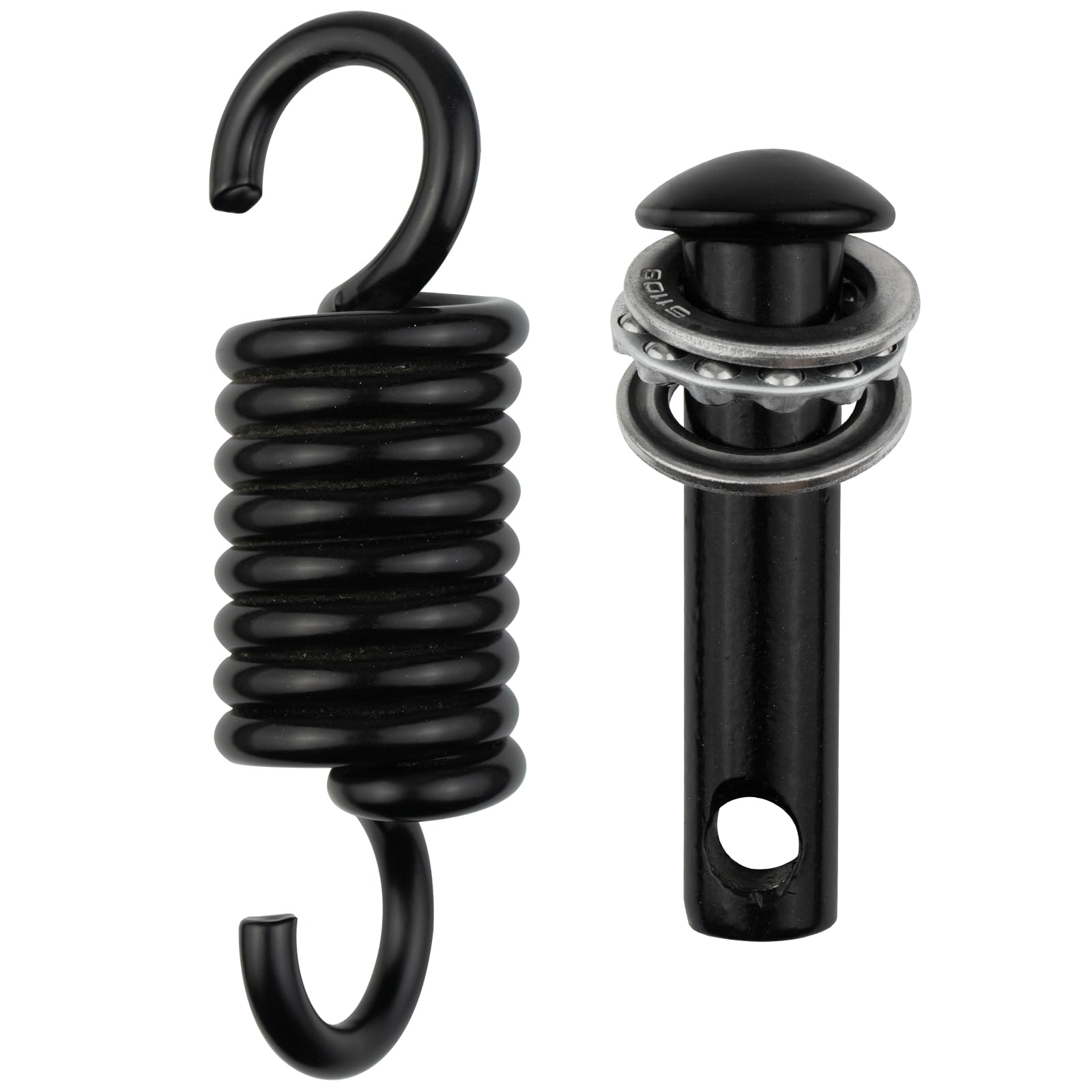Hammock Chair Ultimate Hanging Kit by JPKTA - 500lbs Capacity Egg Hammock Chair Spring Hook and Pin Plug Hardware Black for Hanging Basket Chairs Hammock and Porch Swings Replacement Parts