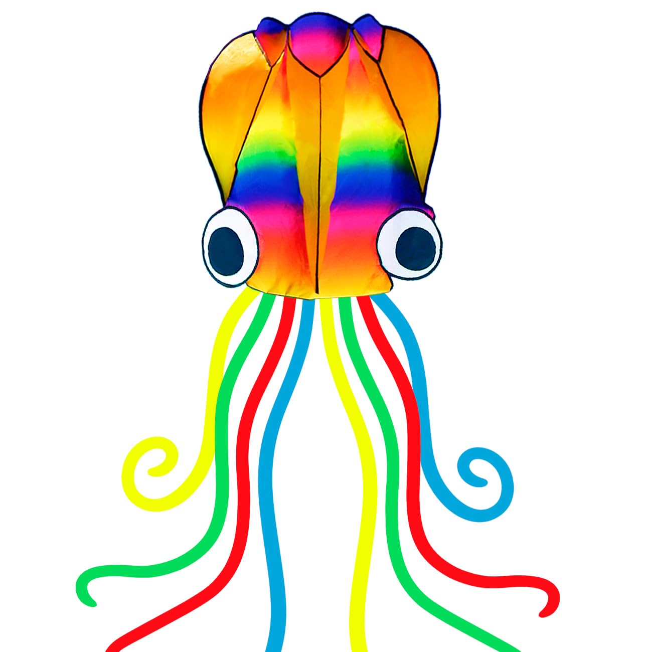 Large Octopus Kites for Kids & Adults,Big Kite for Beginners, Kites for Kids Ages 4-8,Outdoors Activities with Line and Handle