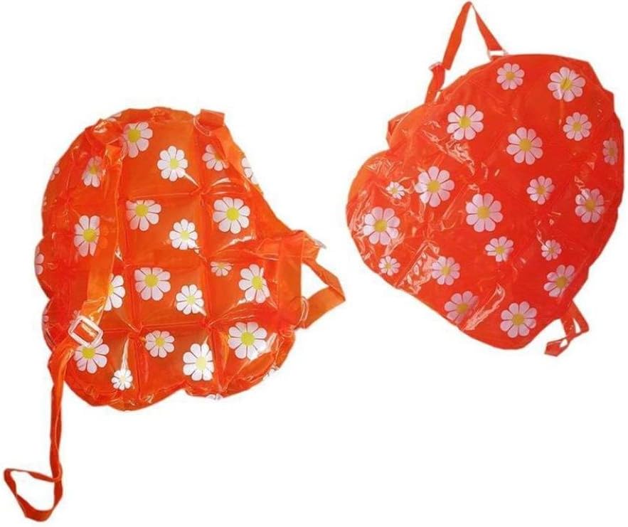 PVC Inflatable Back Pack Bubble Bag Daisy Bag with Flower Decorations 96
