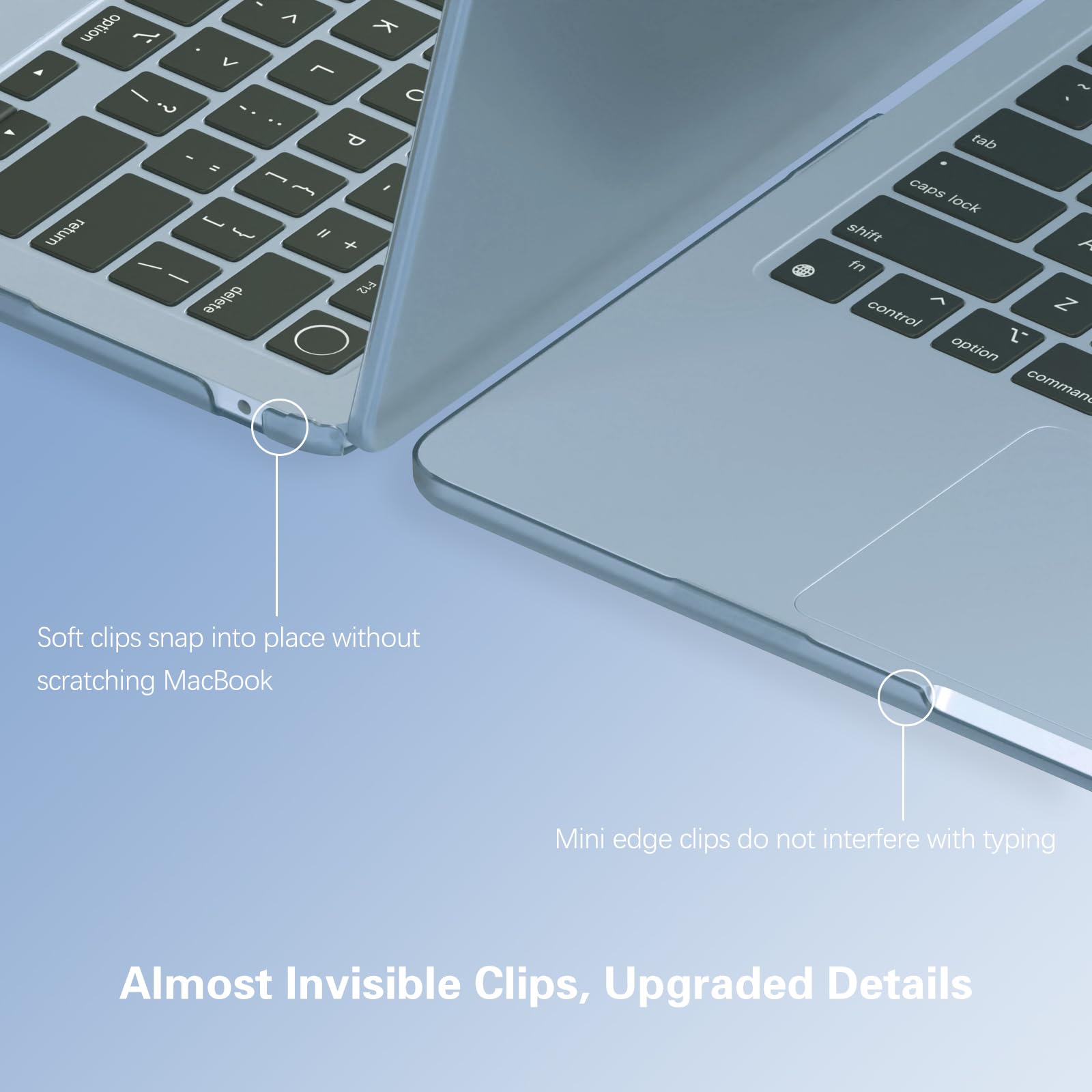 Amazon.com: KEROM SkyBlue Case for MacBook Air 15 inch 2025 2024