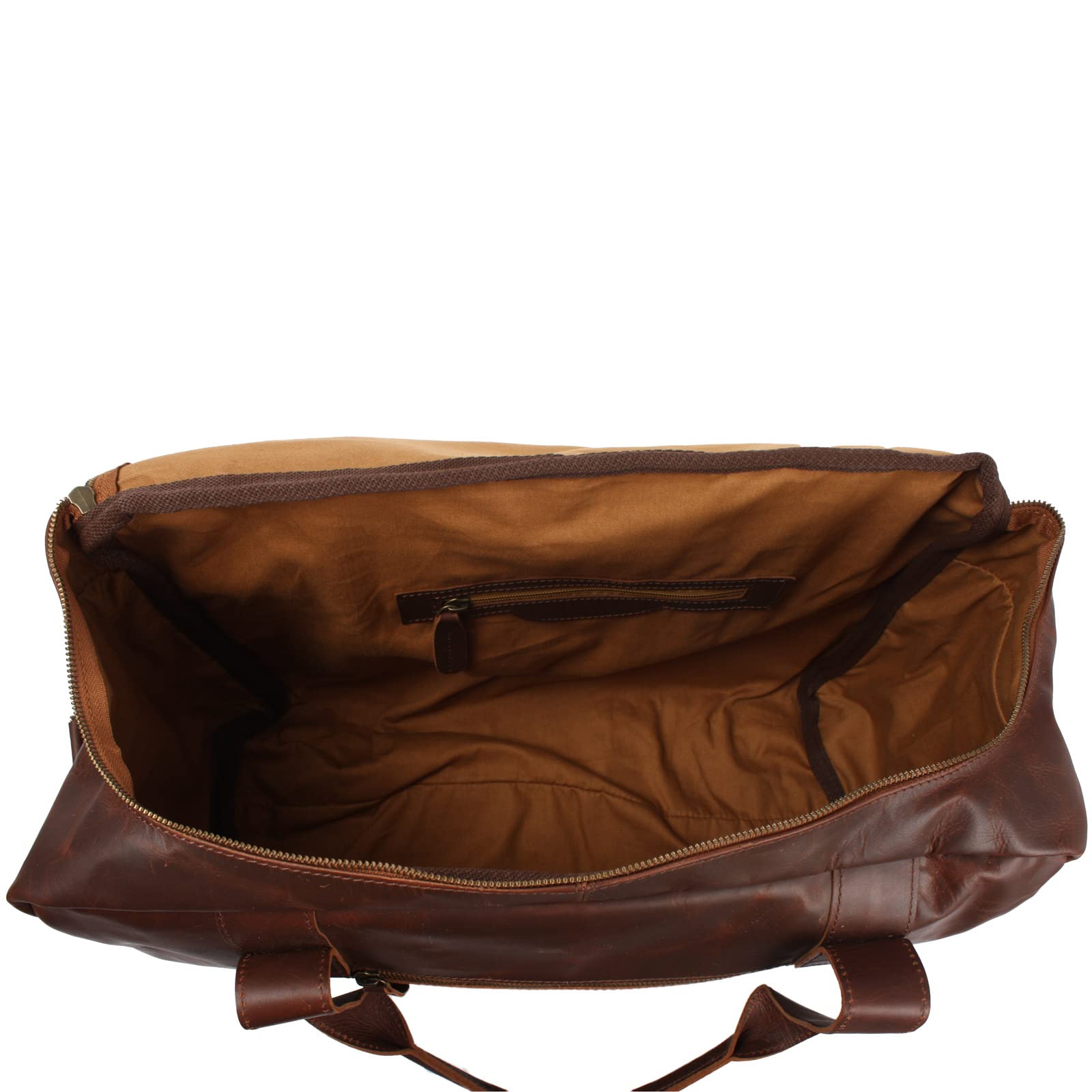 LECONI Reisetasche Büffelleder Handgepäck Leder Sporttasche Unisex groß Weekender 55x30x21cm braun