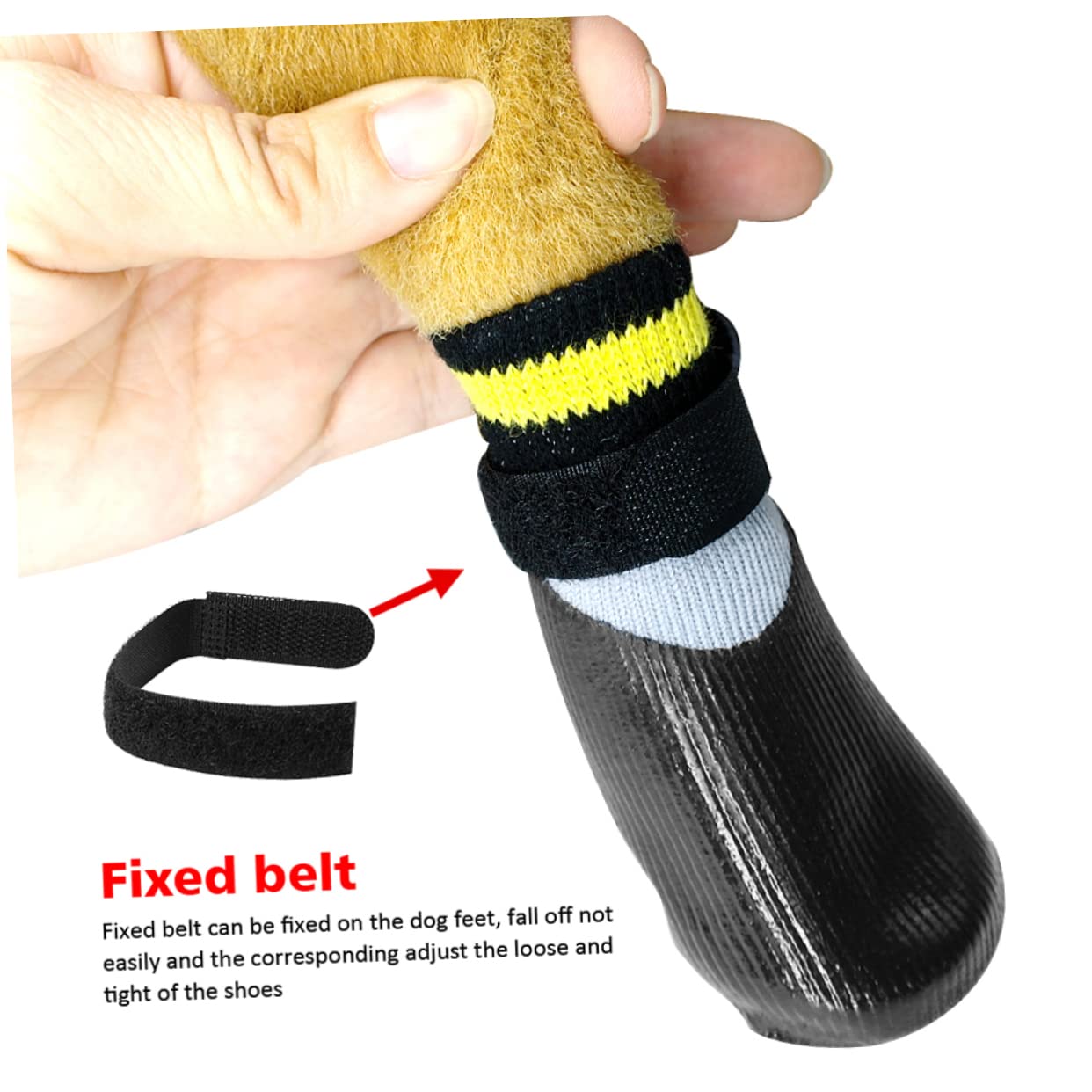 FOMIYES 3 Sets Schuhe Für Hundewelpen Booties Und Socken – Schuhe Für Im Freien Größe 5 Schwarz