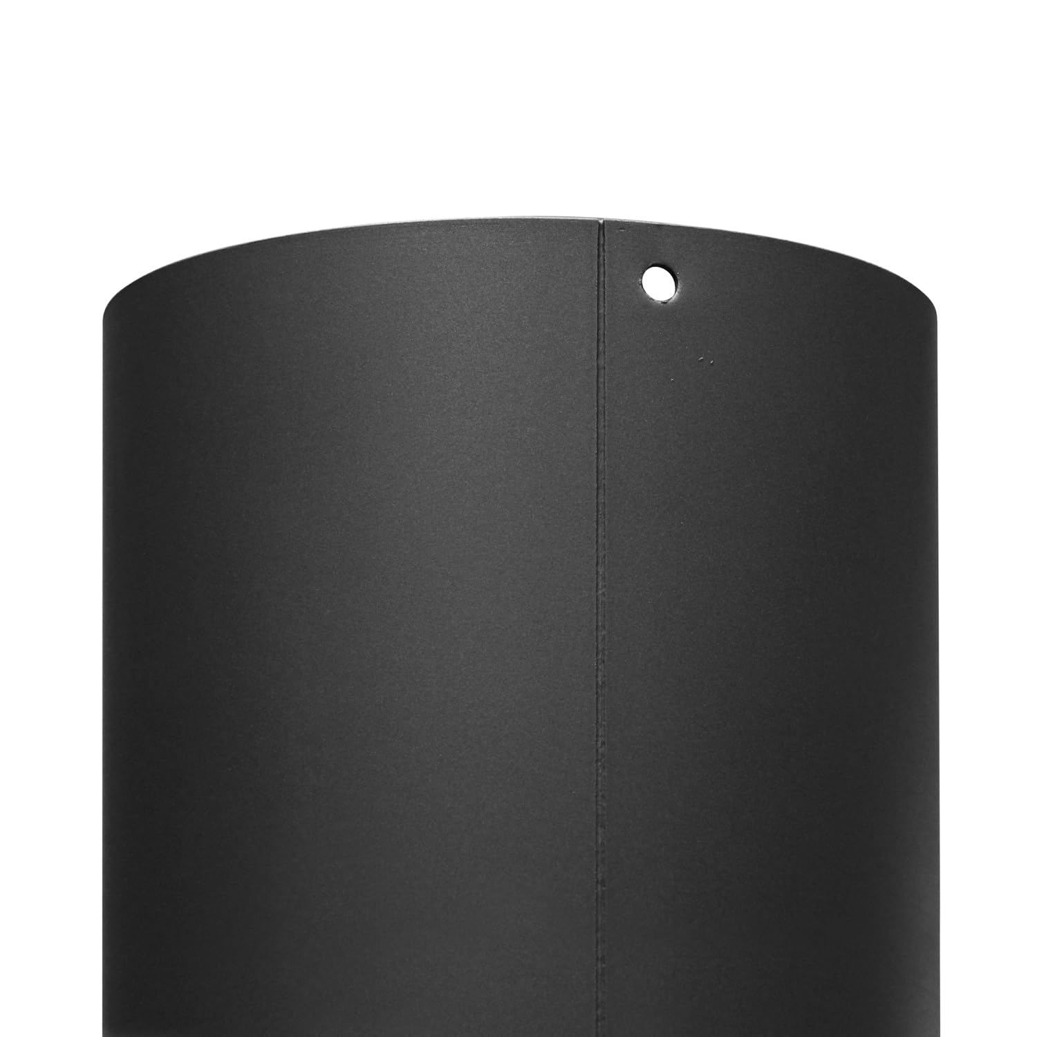 raik Rauchrohr/Ofenrohr mit Zugregulierung, Tür und Kondensatring Durchmesser 150 mm 1000 mm Länge Stahlblech Schwarz SH105-150-sw