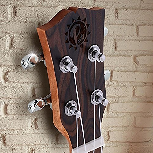 Pyle PUKT65 Solid Wood Spruce Soprano Ukulele - Professional Instrument With Spruce Face, Mahogany Neck, Black Walnut Fingerboard & Bridge thumb #1