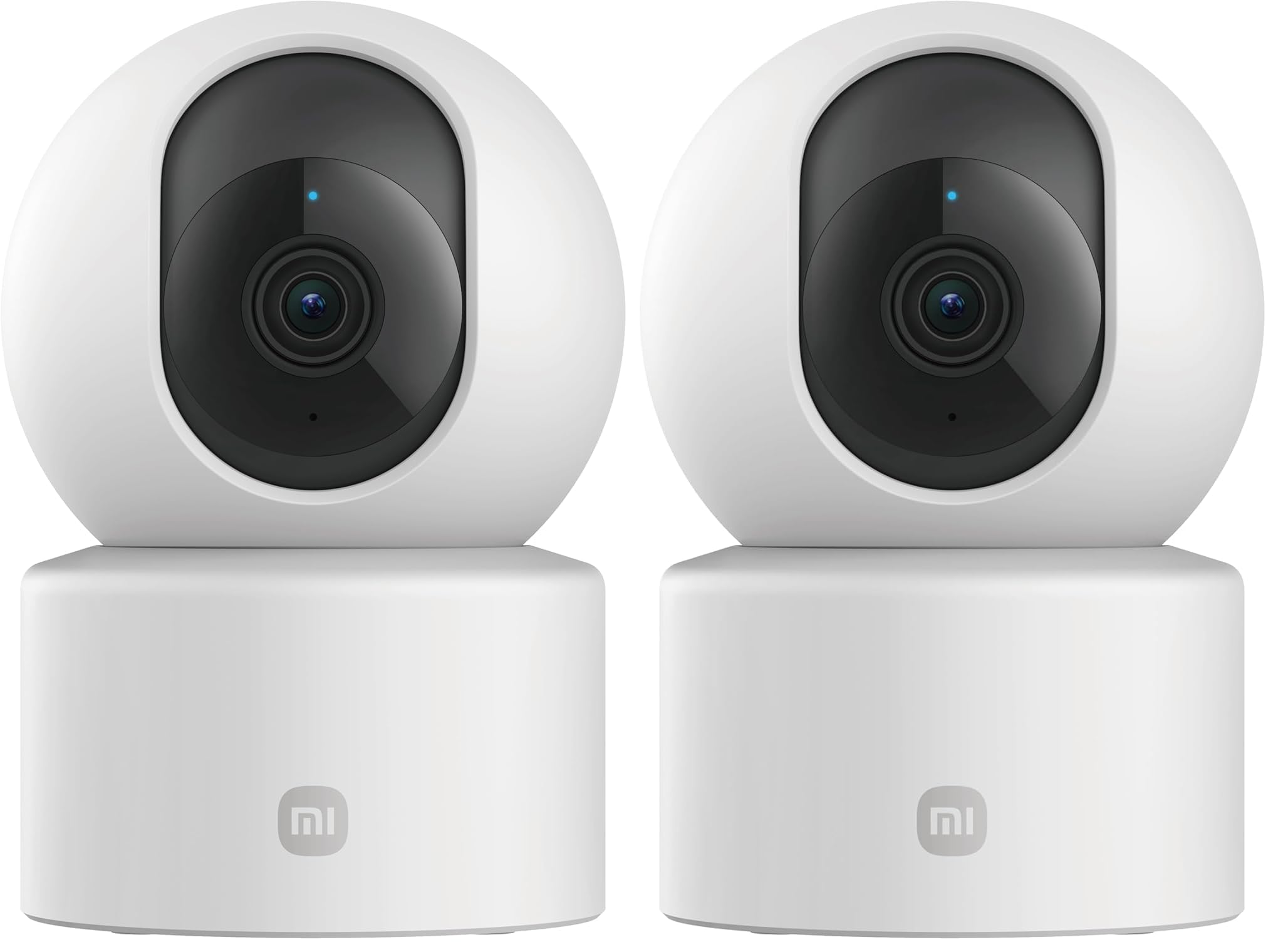 Xiaomi Smart Camera C301 - Cámara de vigilancia con resolución 2K 2304p (3MP), 360°, visión Nocturna, detección de Movimiento con IA, admite Tarjeta SD, Blanco (Versión ES) (Paquete de 2)
