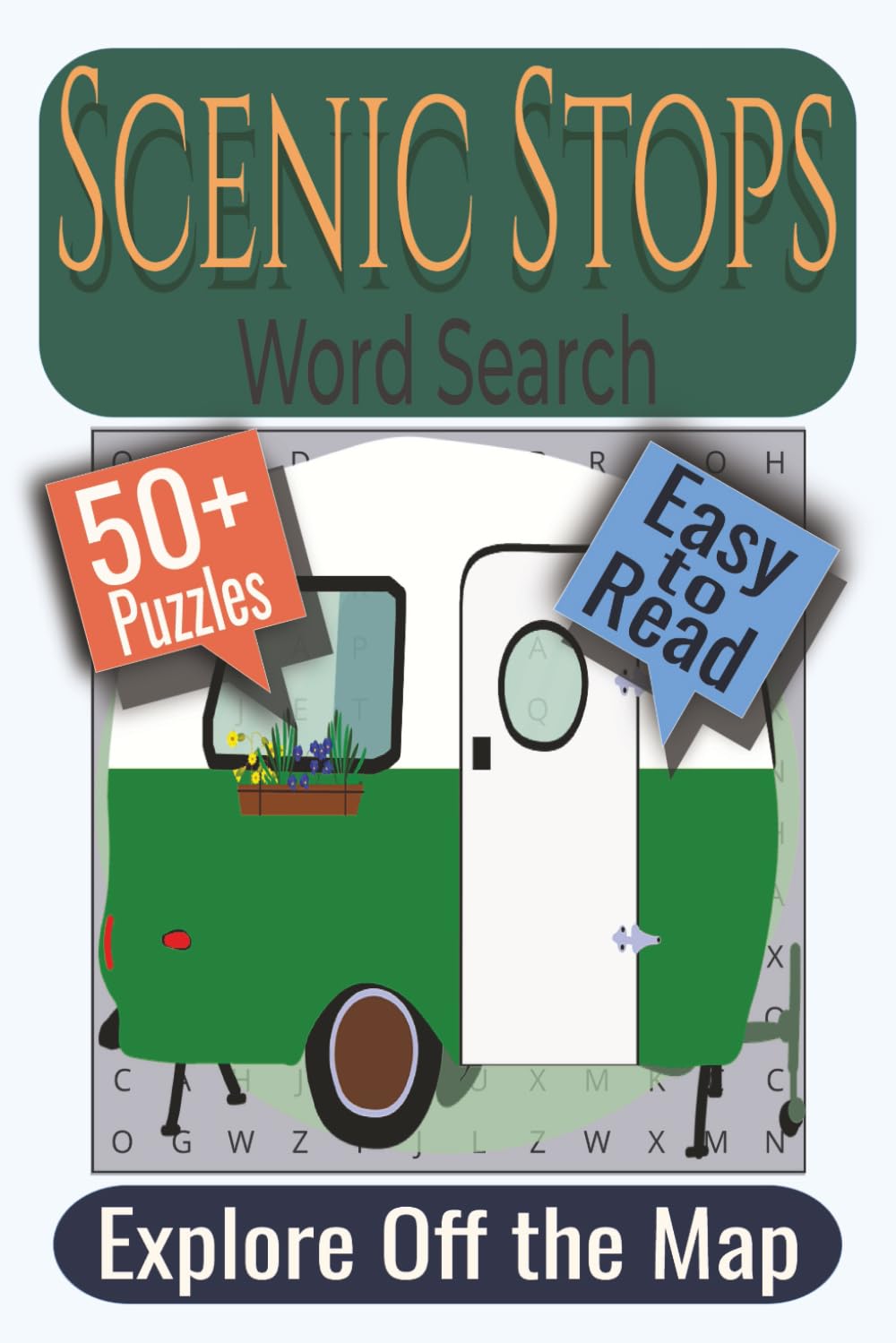 Scenic Stops Word Search Puzzle Book: Puzzles featuring Scenic Destinations, Road Trip Stops, Travel Landmarks