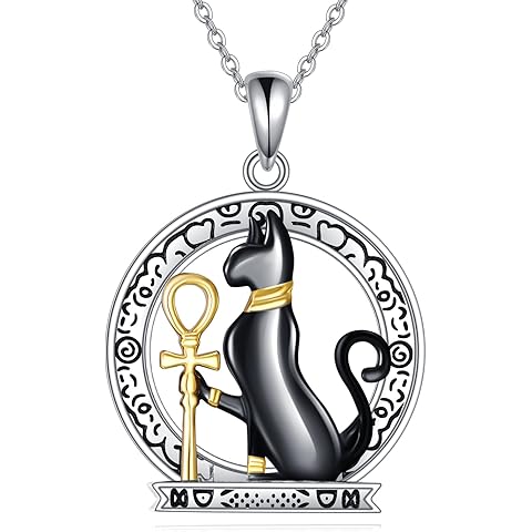 YFN Eye of Horus Necklace Sterling Silver Egyptian Pendant Necklace Egypt Jewelry Gifts for Women Mom