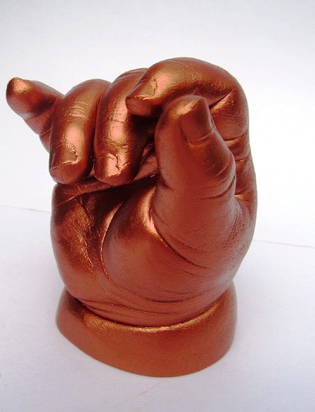 My Impression Studio DIY (Superior Color Changing Molding Material) DIY 3D Newborn Hands and Feet Casting Kit with Metallic Rust Paint Color