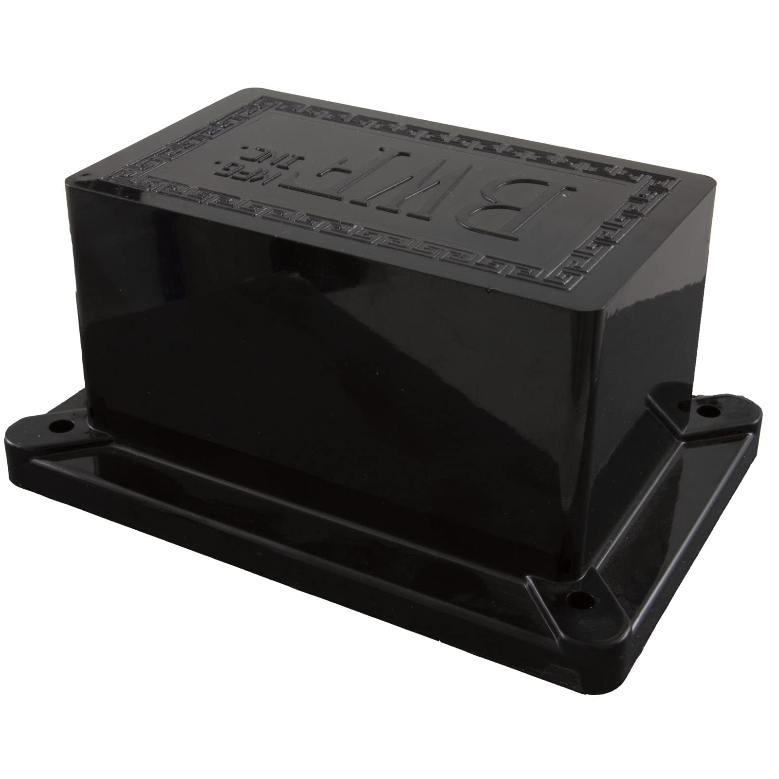 ＬＩＶＥ　ＢＯＸ Jiffy Box - Black with mounting Flange - 130X68X44 - UB3