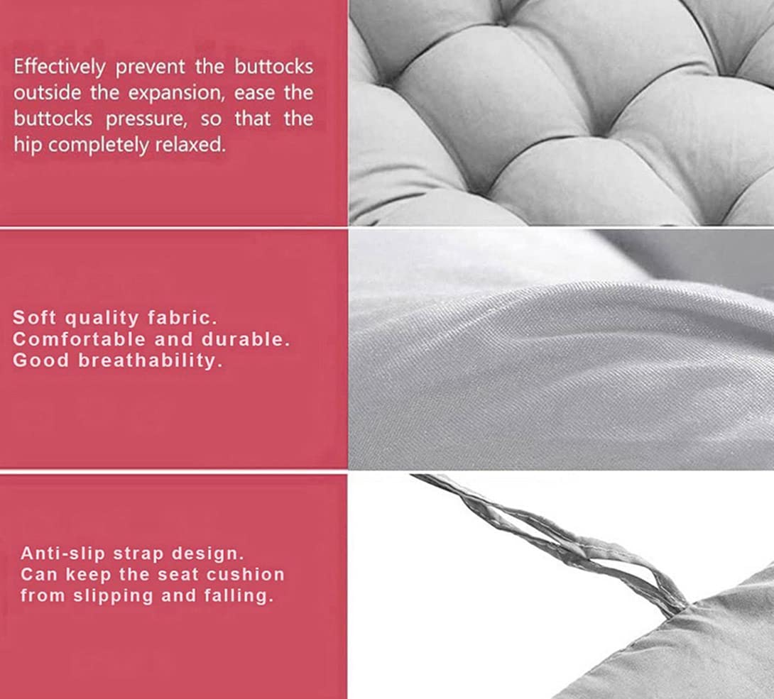 Coussin De Banc De Jardin 2-3 Places - 8 Cm D'épaisseur - En Coton Doux