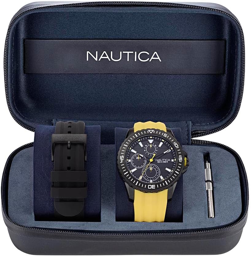 Nautica NST Yellow Strap Watch (Model: NAPNSF509)