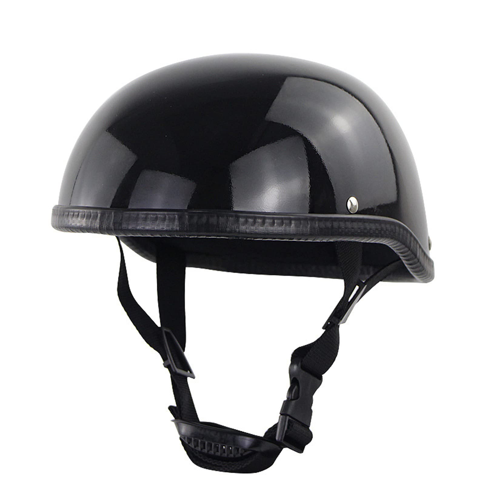 SDKUing Adults Half Helmet Motorcycle Open Face Helmet Motorbike Crash Skull Cap DOT Approved Personality Motorcycle Beanie Helmet Vintage Style Half Face Helmets for Men Women