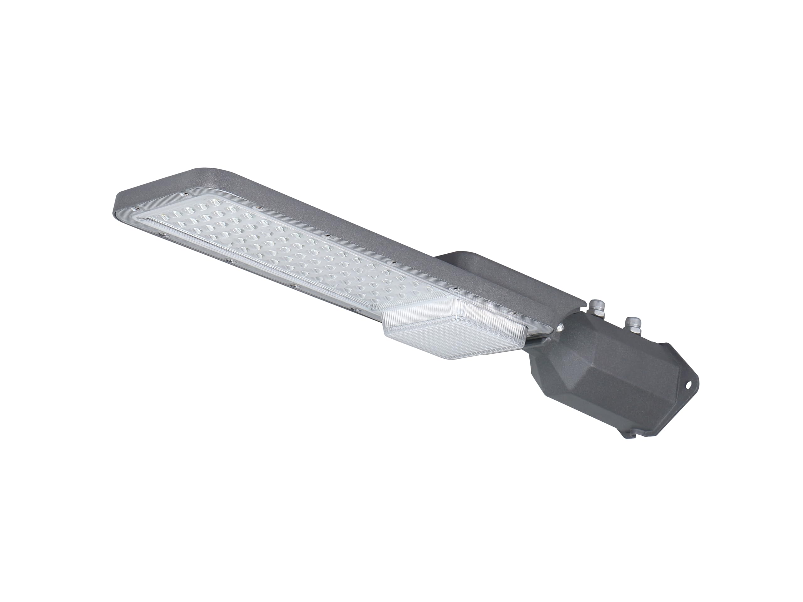 Dopa Lampione Stradale elettricio LED 6000K ad Alta Luminosità – IP65 Impermeabile, Alluminio Pressofuso, Braccio Orientabile ±70°, Illuminazione Esterna 50W / 100W / 200W (50W)