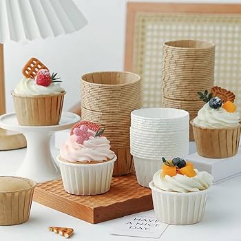 Amazon | YACHUN マフィンカップ プ ケーキ型 ベーキングカップ