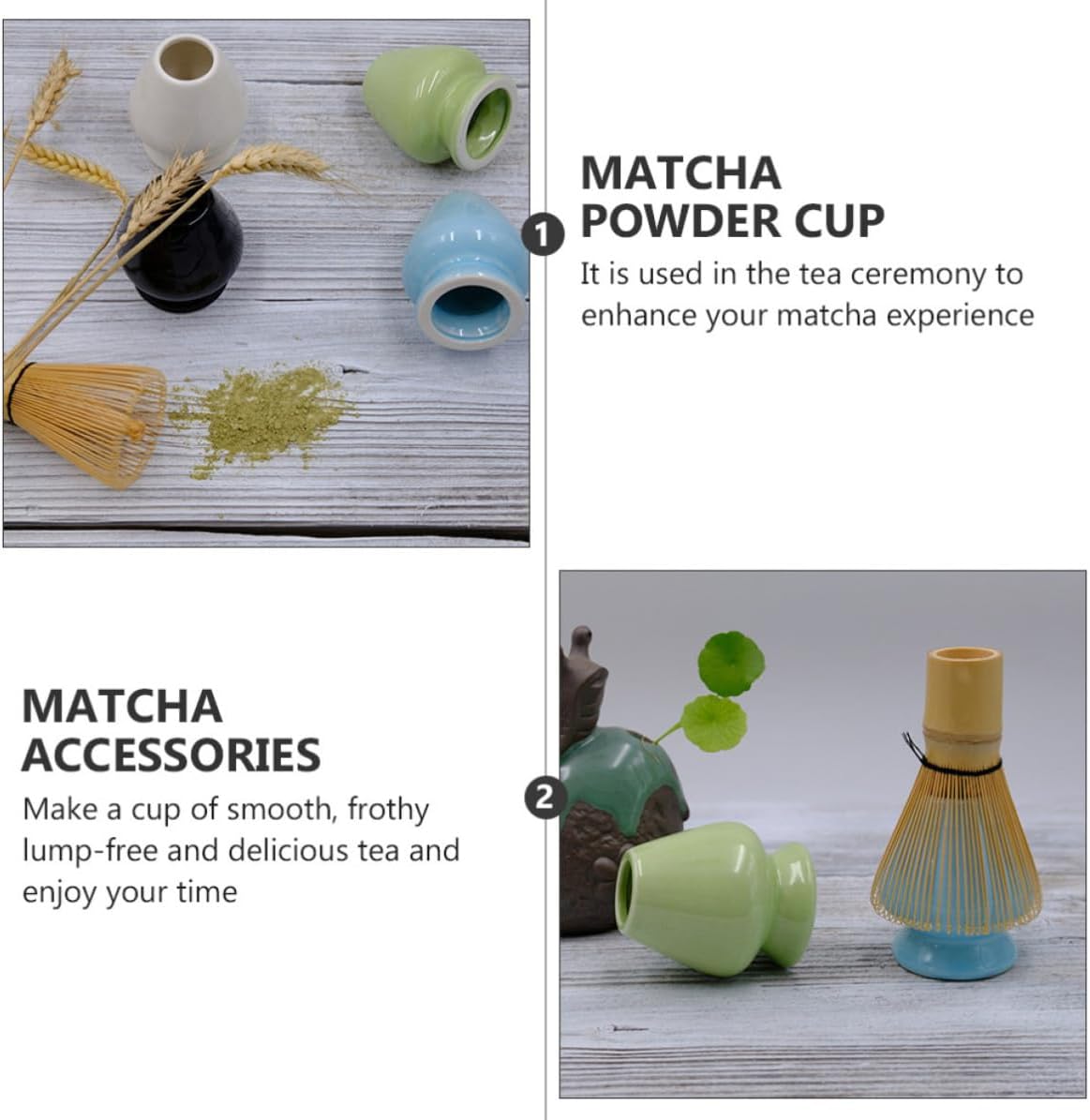 Matcha Whisk Holder Xmas Ceramic Japanese Style Blue Tea Ceremony