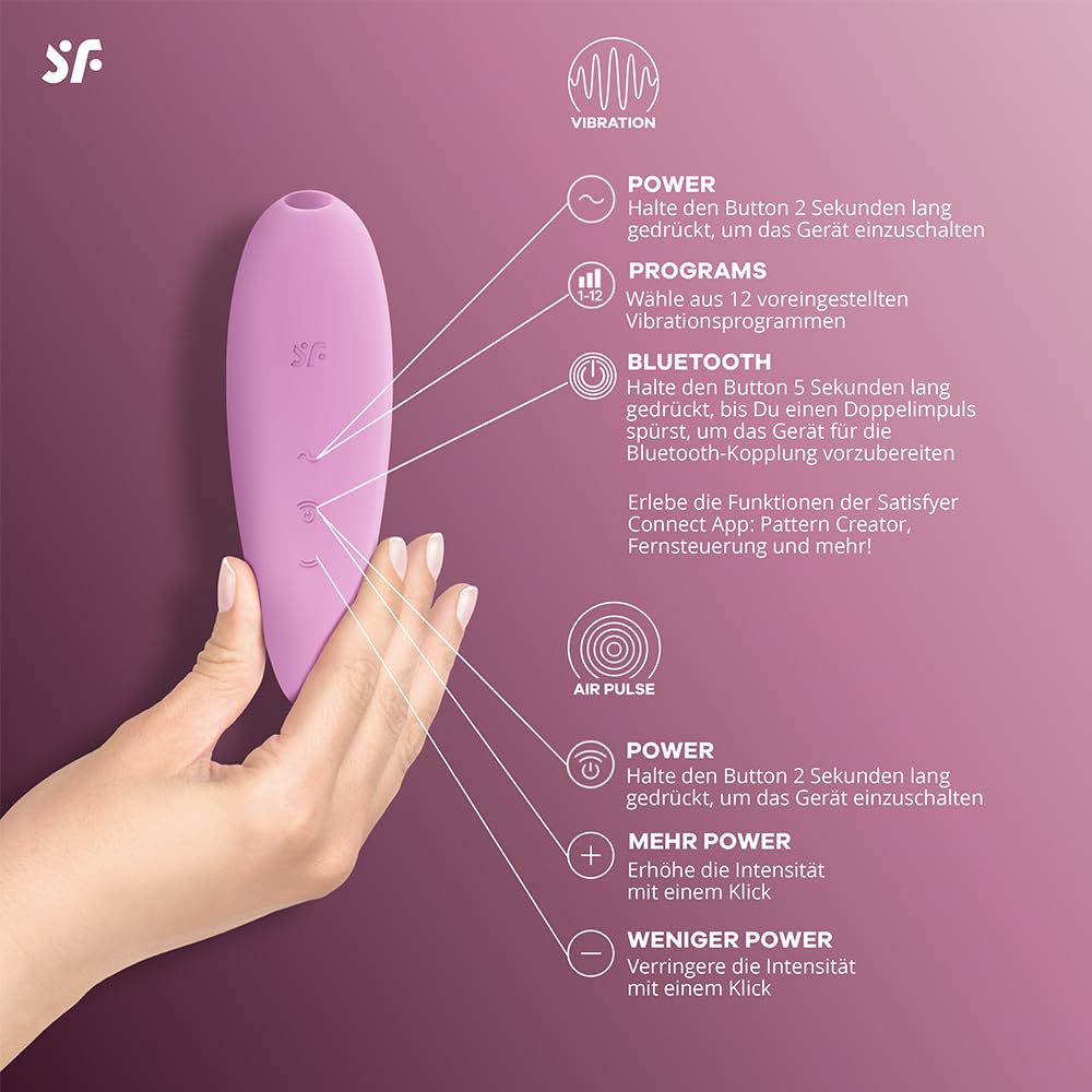 Satisfyer Curvy 3 Connect App | Wiederaufladbarer Druckwellen-Vibrator