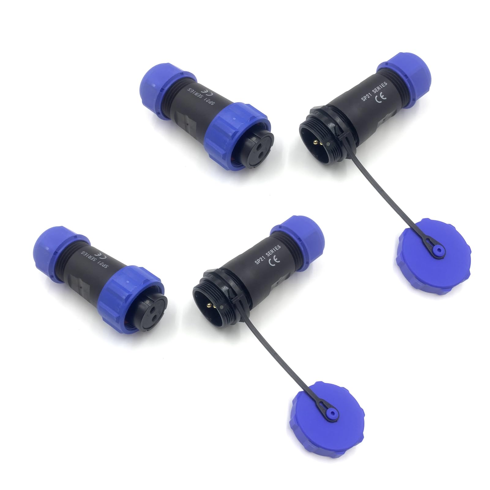 Connettore Aeronautico SP21 7 Pin | Impermeabile IP68 | Per Lampade Esterne | 500V 15A - Foto 8