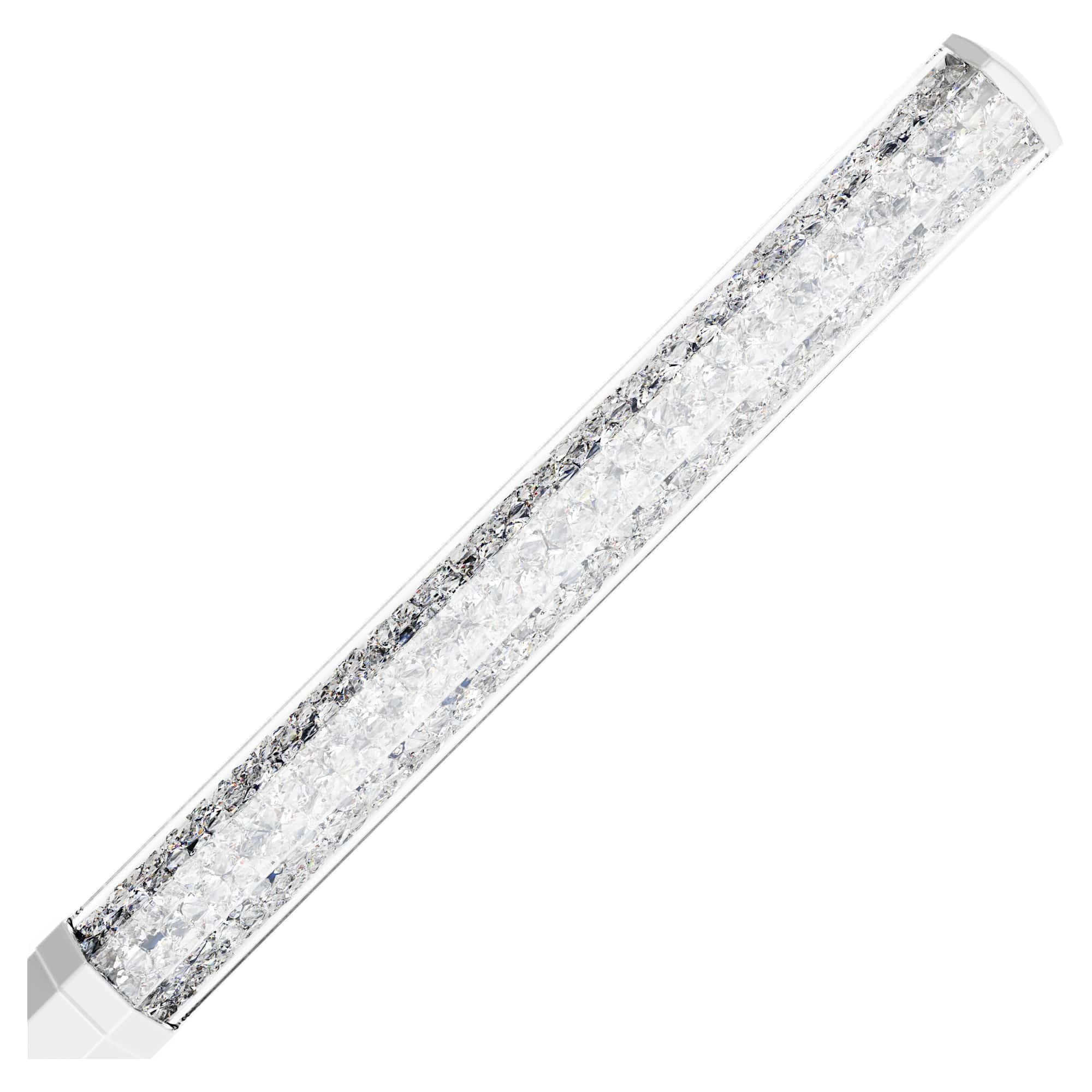 Swarovski Stylo à bille Crystalline serti de cristaux incolores, laqué blanc