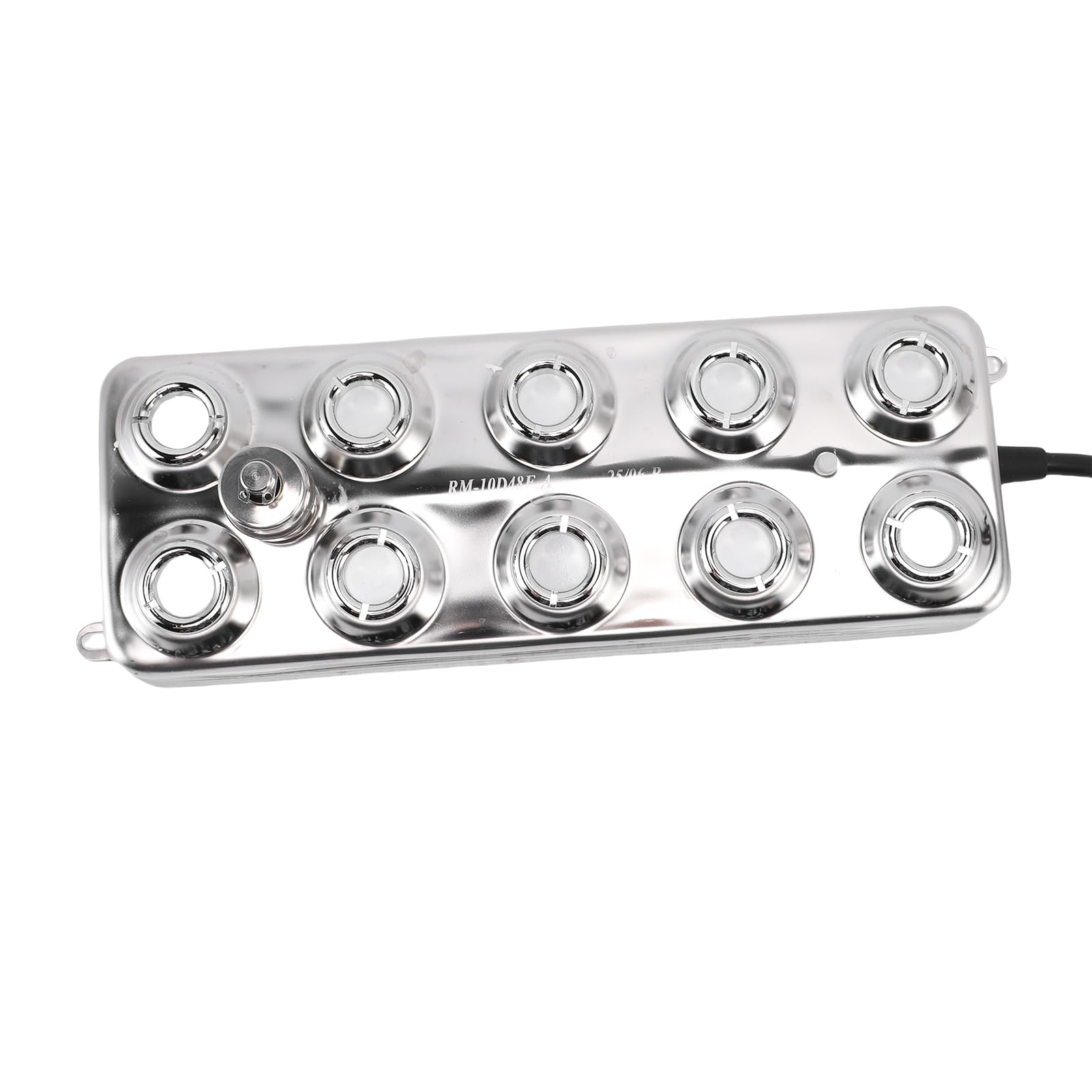 SEAFRONT Nebulizador Ultrasónico de Acero Inoxidable 304, 10 Boquillas, 350 W, 7 L, Salida H, Fuente de Alimentación IP67 para Invernadero, Estanque, Terrario, Fuente, Decoración de Halloween