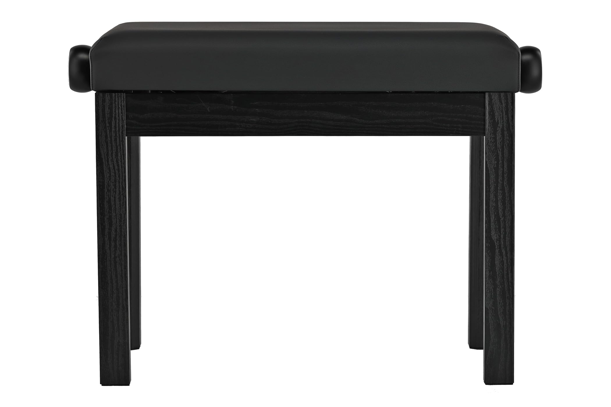 GEWA Panchina per pianoforte Student - Legno massello - Rivestimento in similpelle - Regolazione dell'altezza scorrevole 48-57 cm - Costruzione stabile - nero opaco