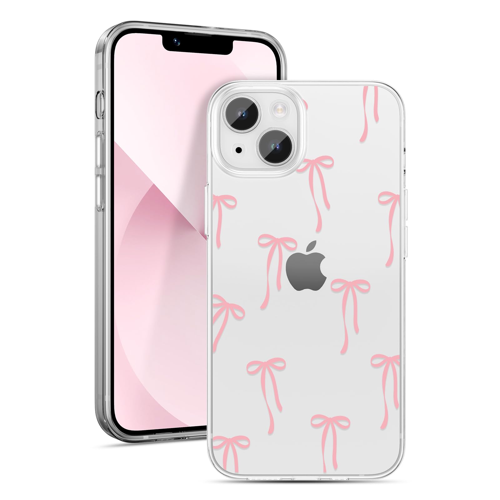 ZTOFERA Klare Hülle mit Schleife für iPhone 16 Series