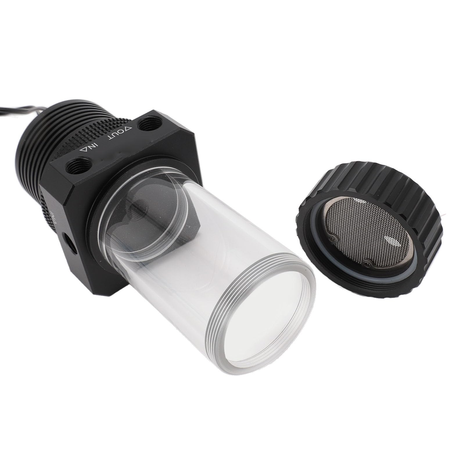Pompa 'Acqua per PC, Serbatoio di Raffreddamento Ad Acqua da 5900 Giri/min con Filtro a 30 Maglie 1100 L/H, Supporta la velocità Automatica Pwm, Serbatoio della Pompa Integrato