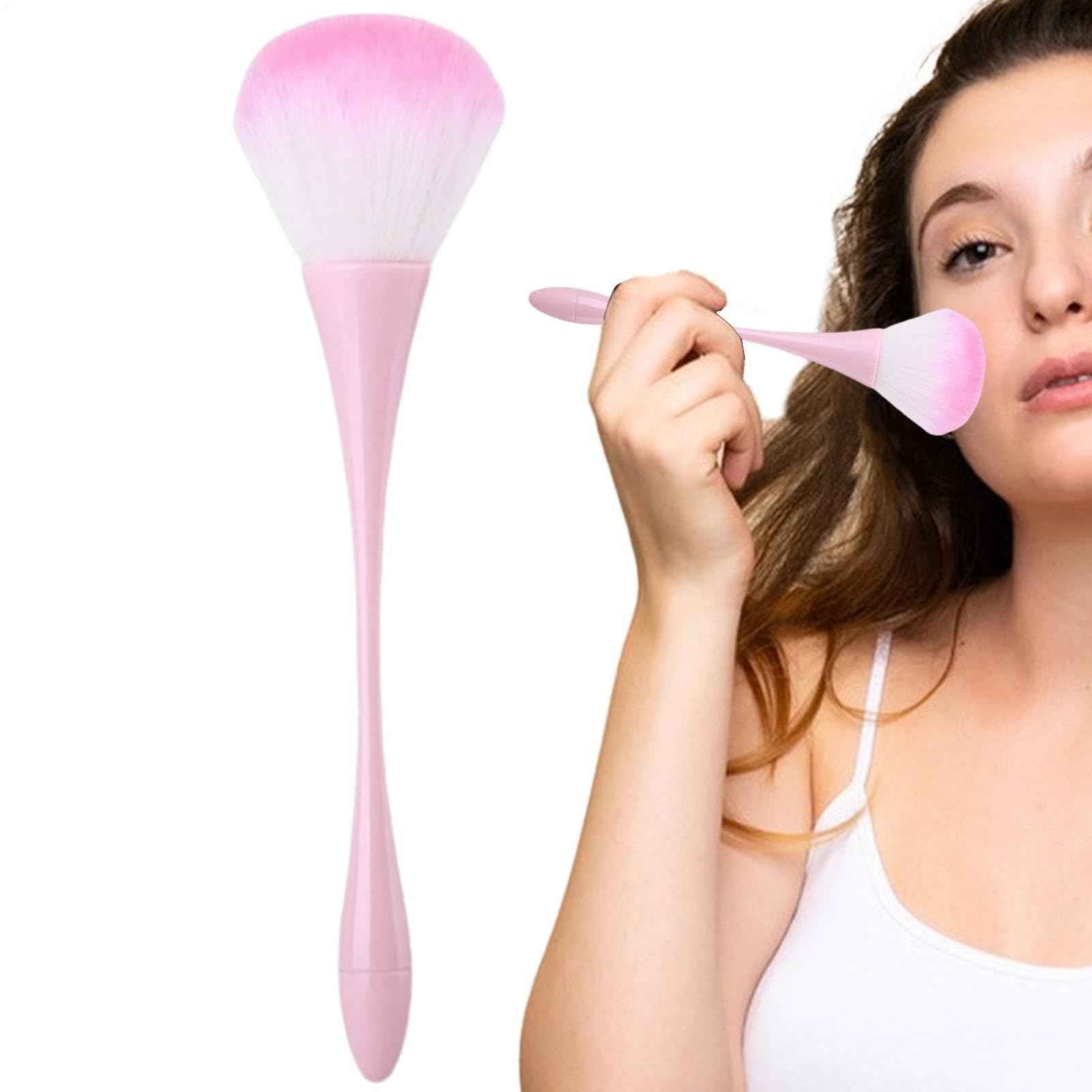 Setting Powder Brush - Powder Blush Brush | Fiber hair + ABS Loose Powder Brush for Makeup, Nail & Cosmetic Brushes, Face Makeup Tool for Flawlessly