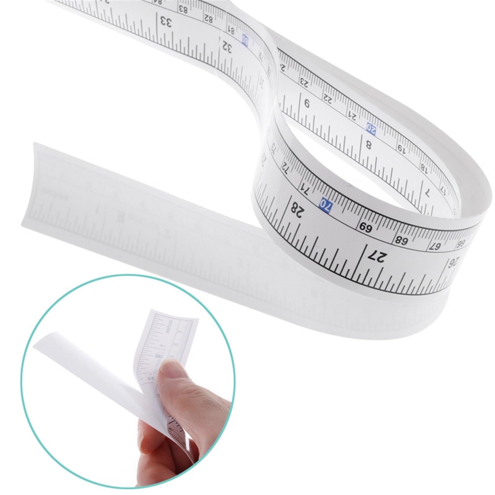 Cinta métrica métrica autoadhesiva para máquina de coser