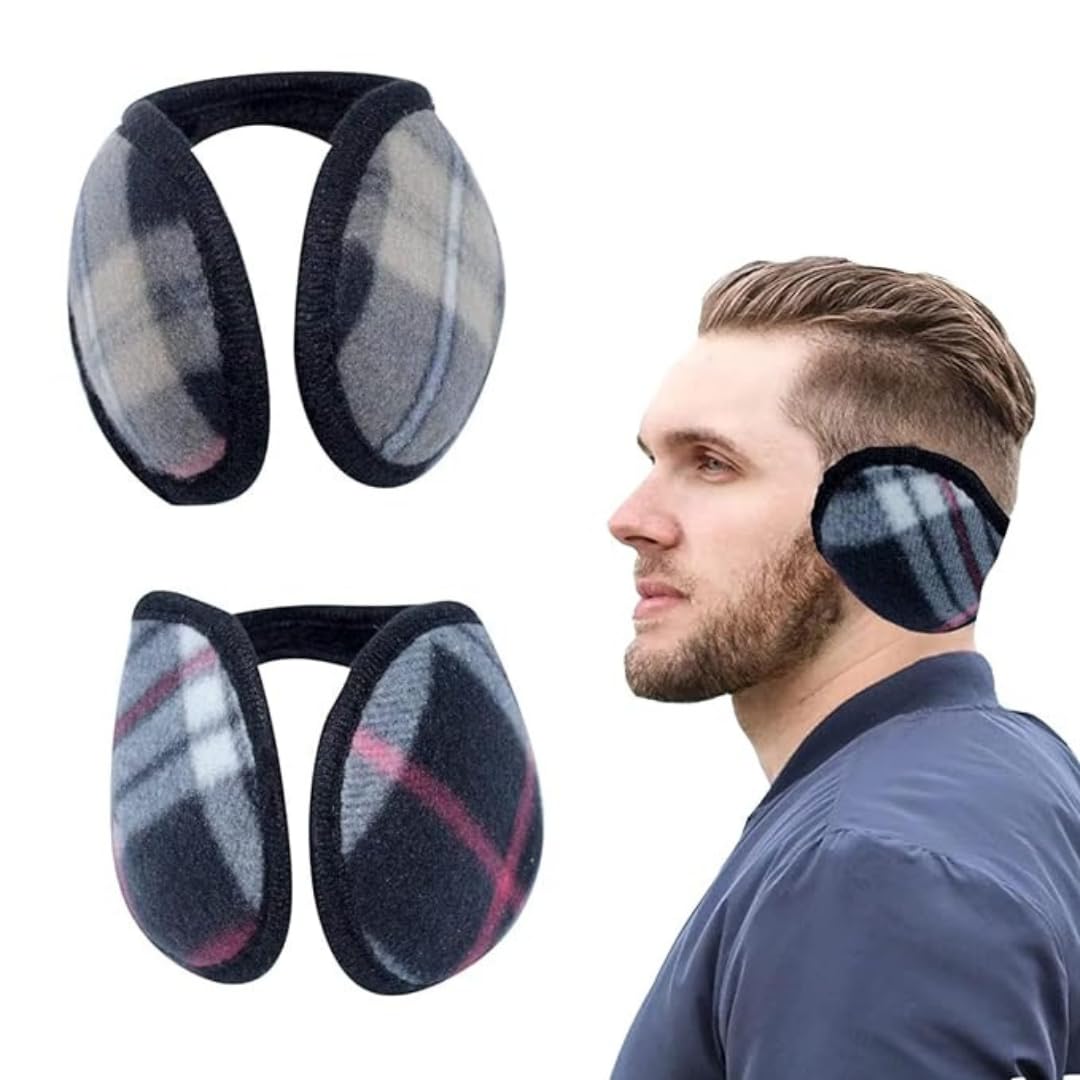 Ear Warmers For Men & Women Unisex Classic Fleece Winter Warm Earmuffs-image-18