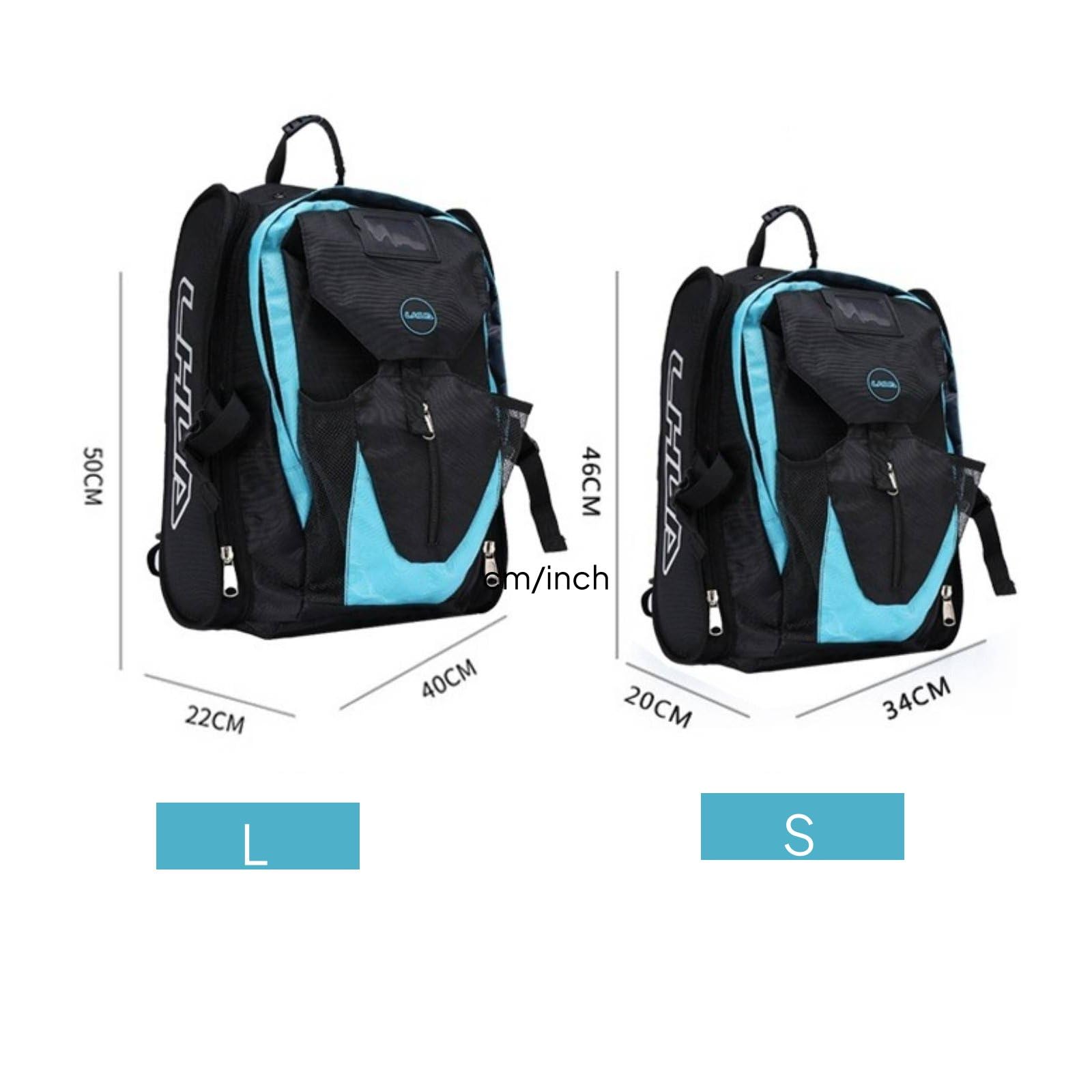 Qianly Mochila Patines en Línea Bolsa Patinaje Bandolera Patinaje Funda Patines Organizador Patines con Fijación Exterior Segura y Múltiples Bolsillos