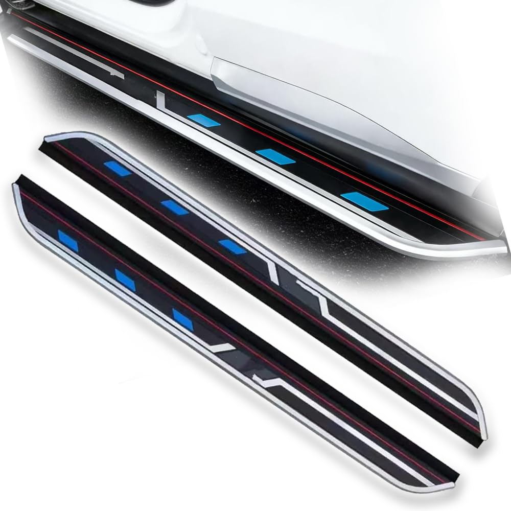 Side Steps fit for Ford Ranger 2023-2026 Running Boards, Anti-Slip Running Board Aluminum Alloy Fixed Side Steps | DIY Installation with Complete Kit(XL)