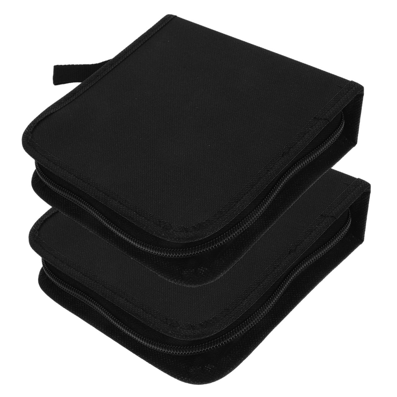 Cabilock 4 Set Custodia Protettiva Per Dvd Da Organizer Da Viaggio Oxford Design Compatto Con Chiusura Cerniera Capacità Dischi 2 Pezzi * 4