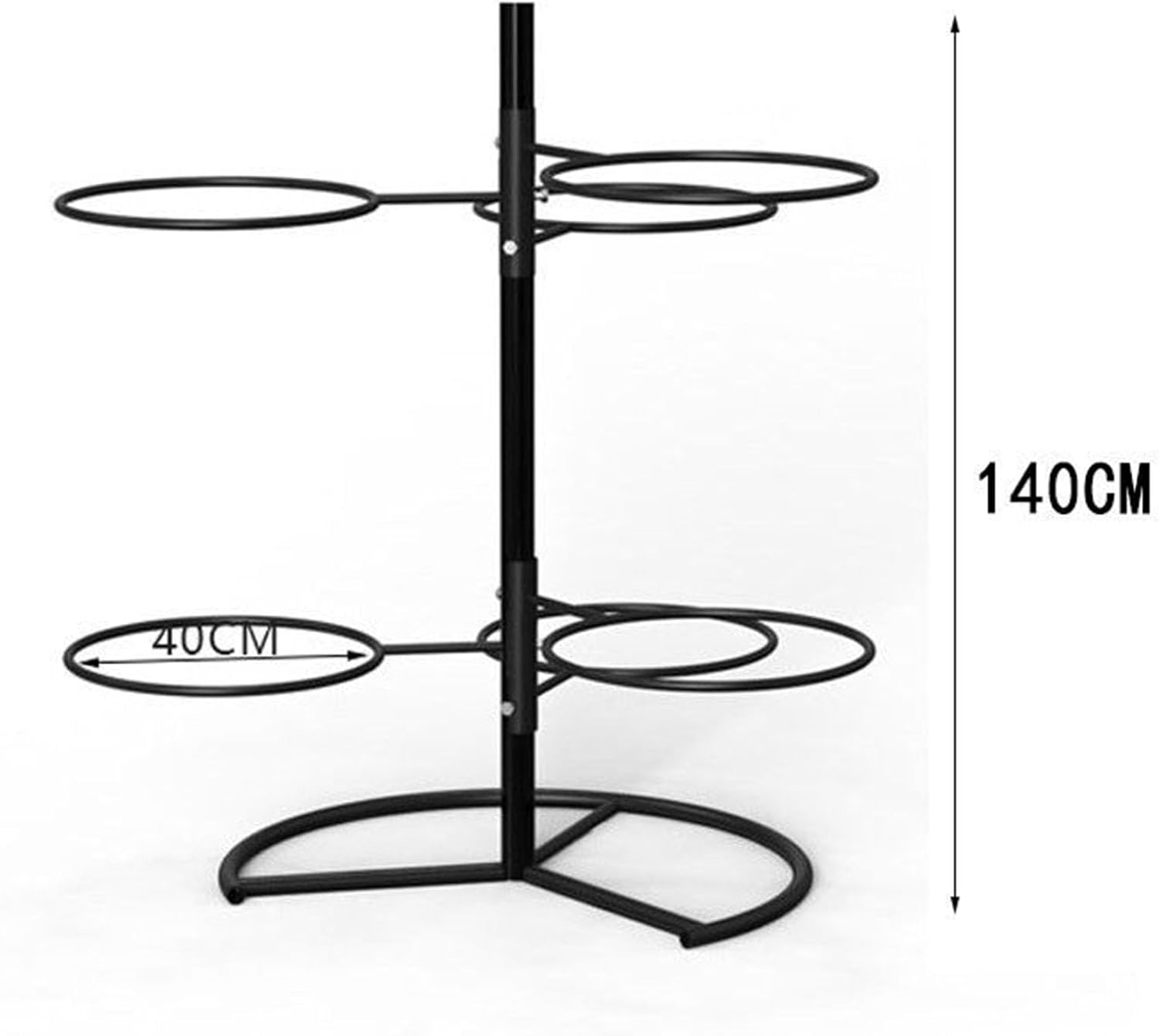 Yoga Ball Storage Rack Large 1Layer Stability Ball Holder for Organized Home, Studio, or Gym Spaces -White-140cm