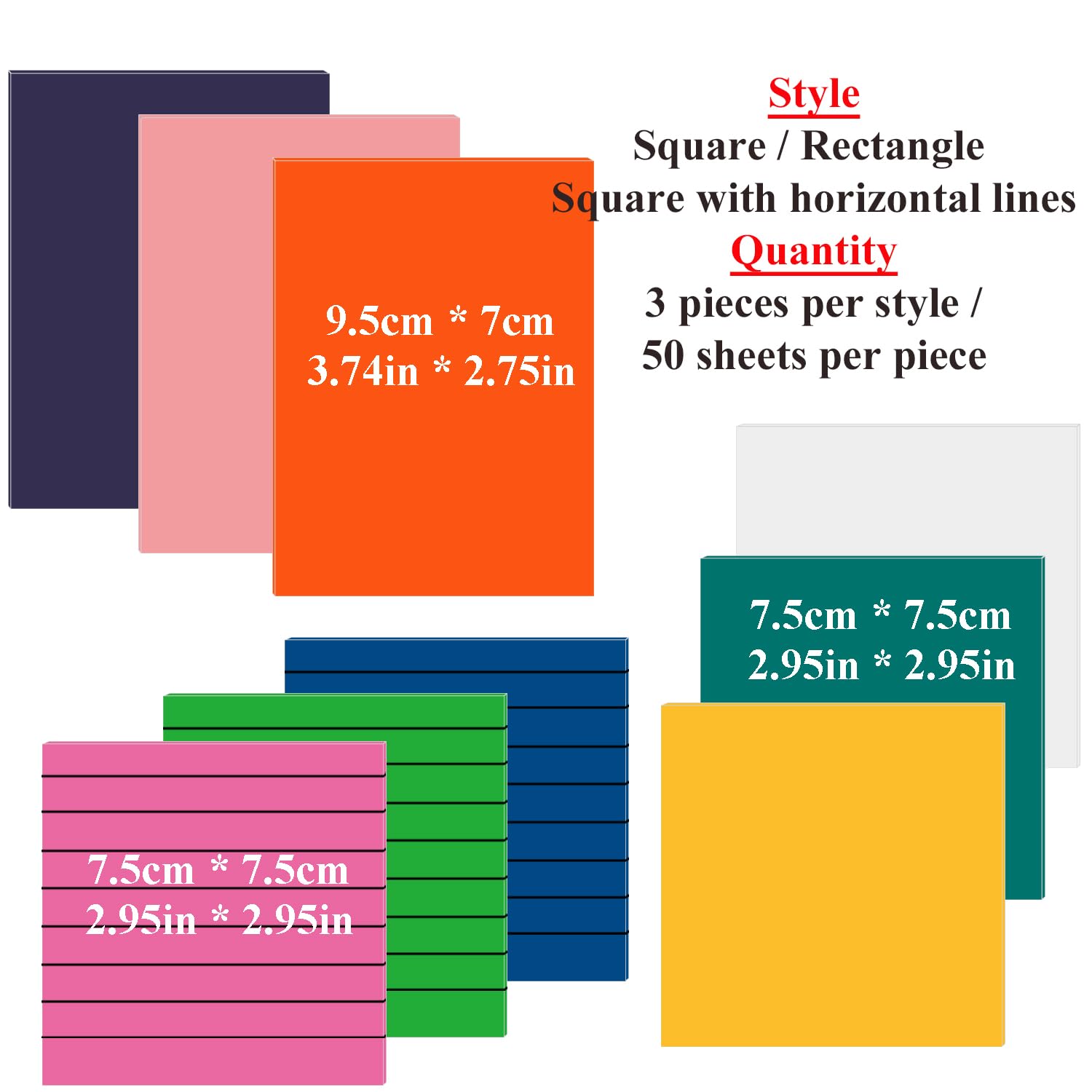 750 pcs Transparent Sticky Notes - Image 3