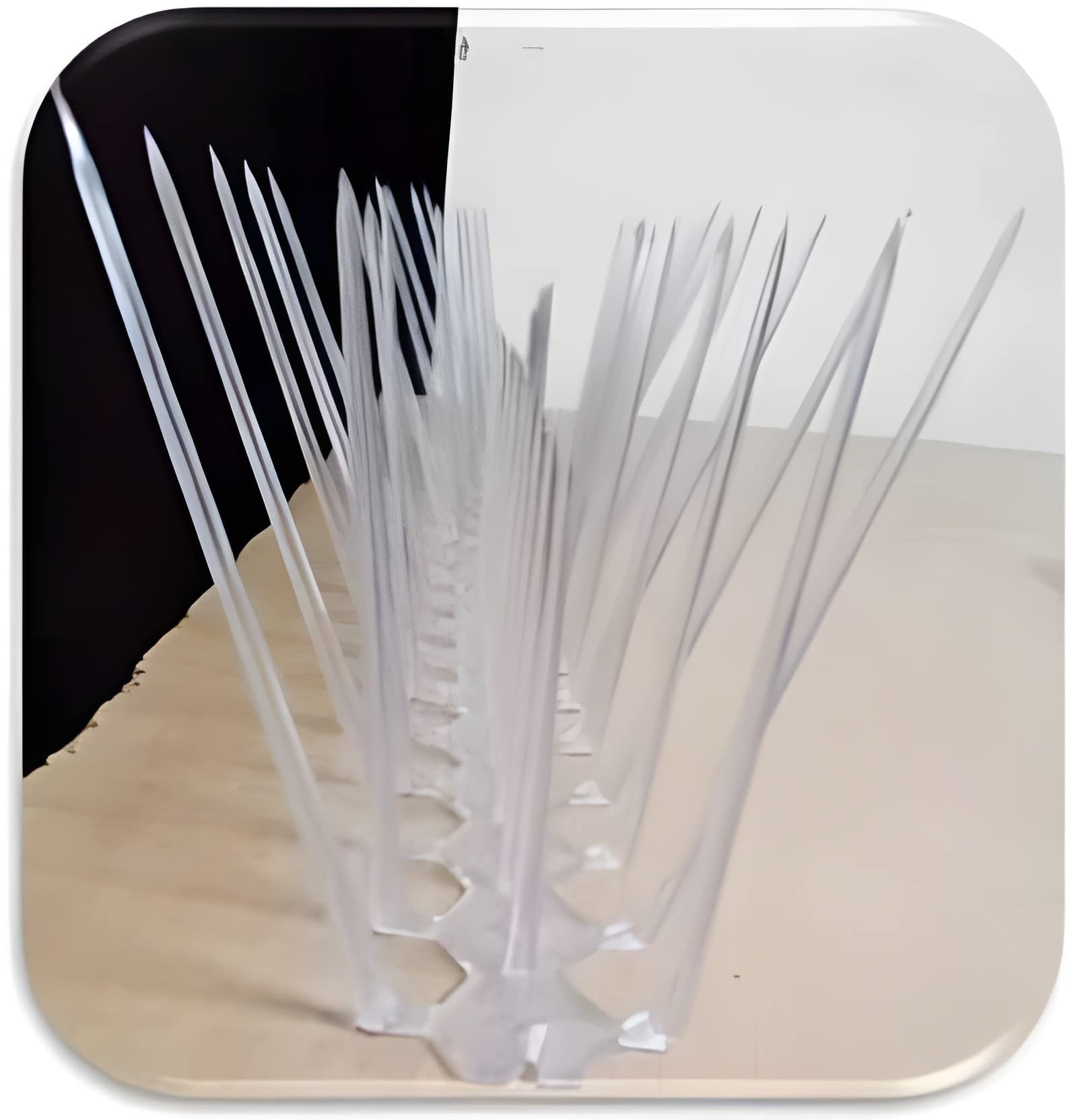 BirdFlee 7 Pcs. Set of 5 Row Polycarbonate Bird Spikes (B00TZVLKBS) Amazon Price History, Amazon Price Tracker