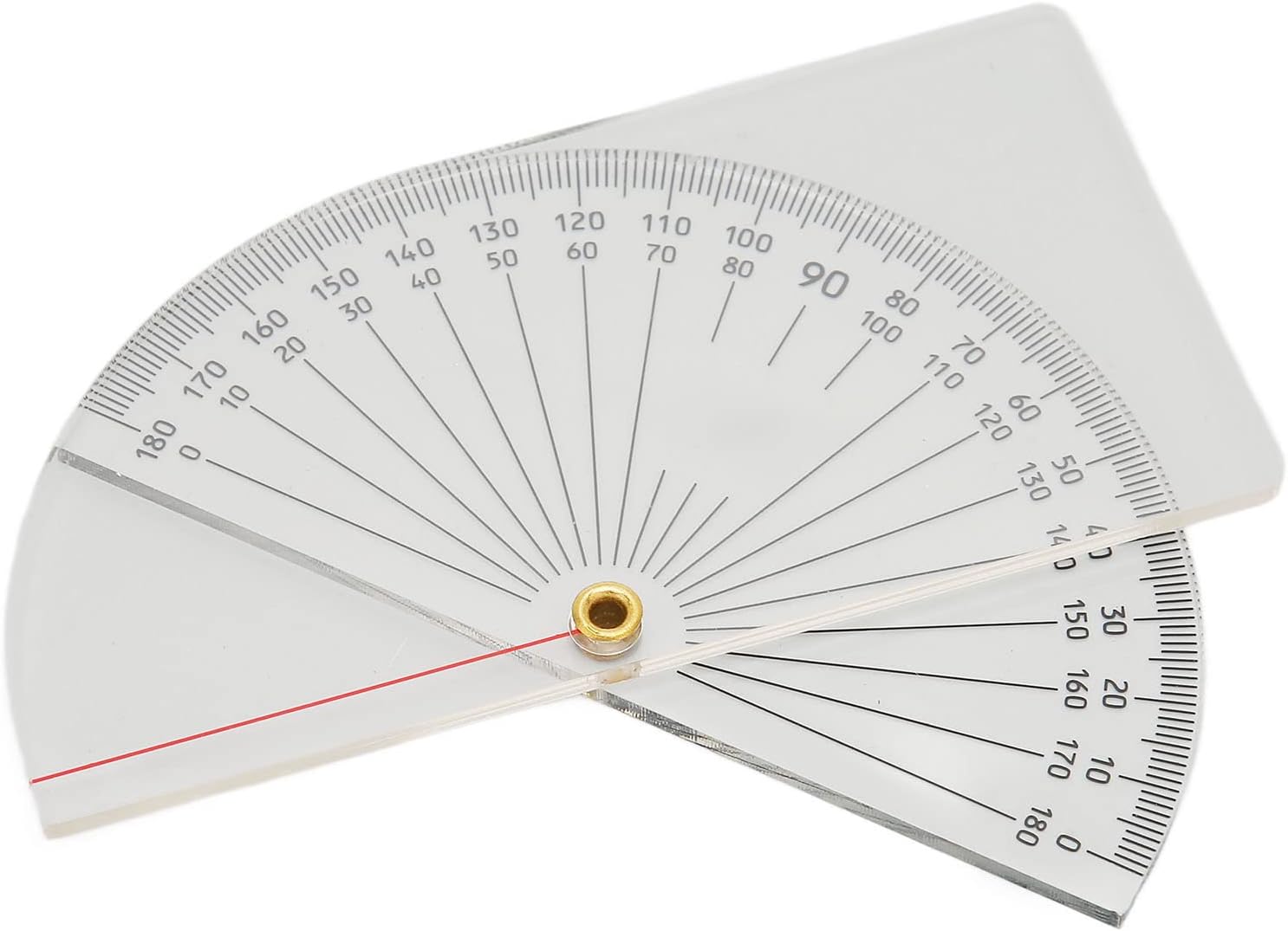 Goniómetro de articulación de dedos, transparente, fácil observación, escala acrílica transparente, goniómetro fuerte de articulaciones, medida